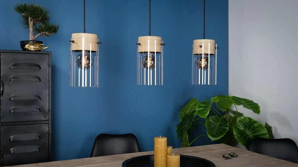 Hängelampe für das Esszimmer Madreselva mit Glas Eglo 9002759435462