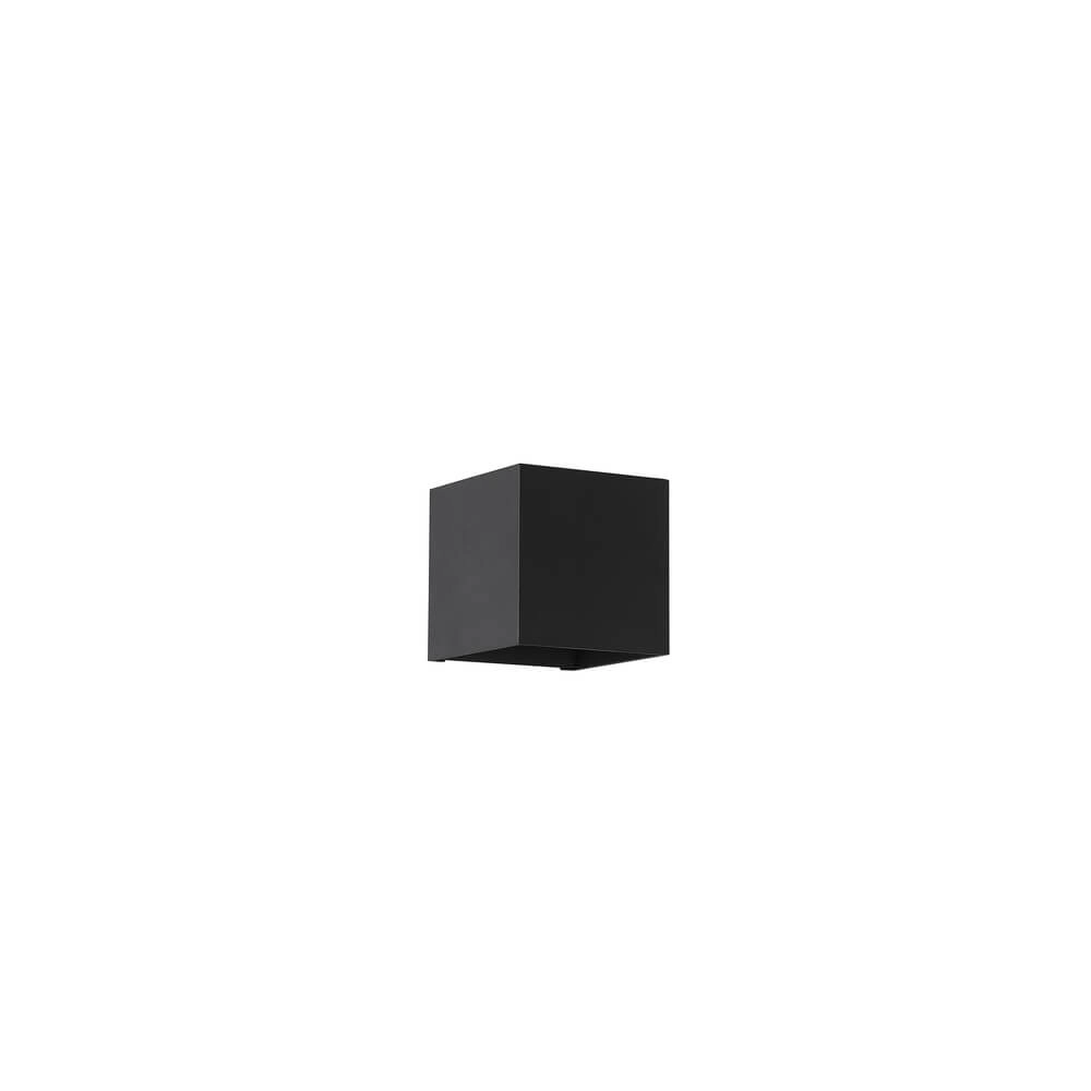 Quadratische Wandleuchte Sifor schwarz Lyora 5053423285207