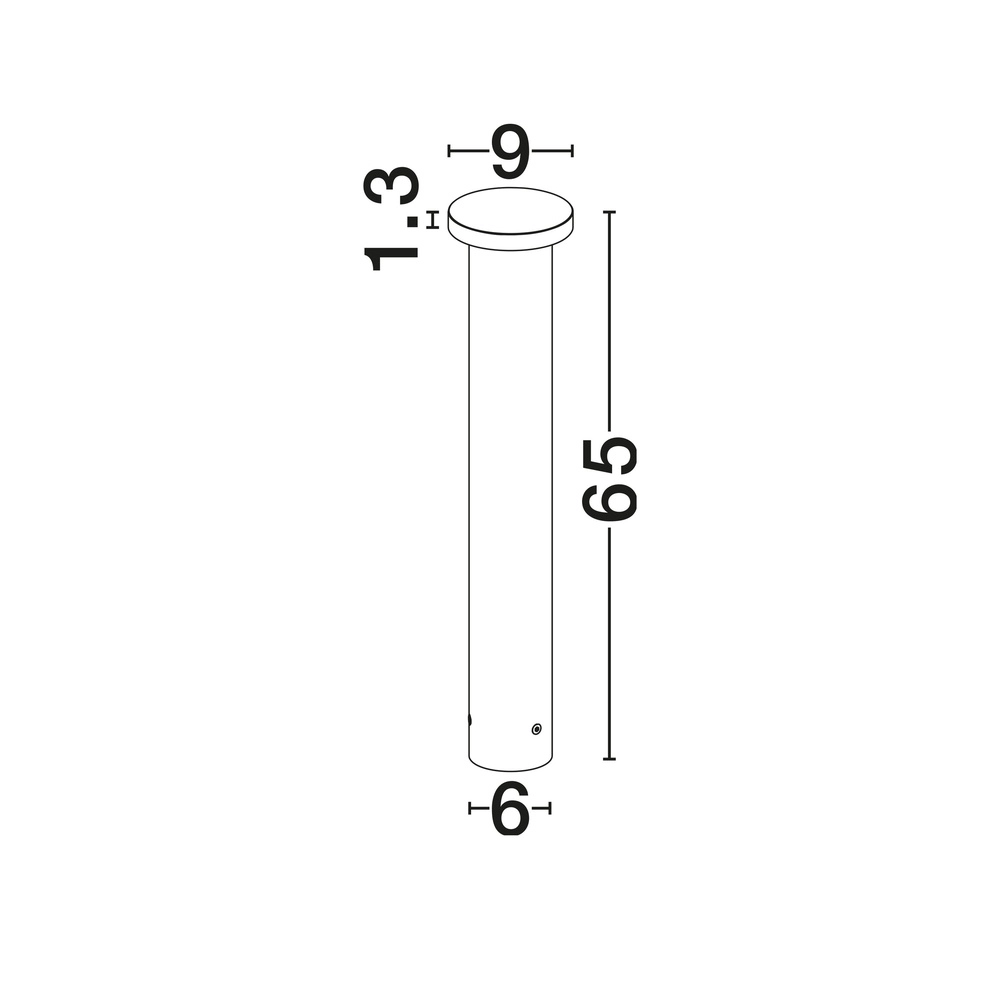 Moderne Wegbeleuchtung Bast dunkelgrau 65 cm - 2700K Lyora 5212017497635