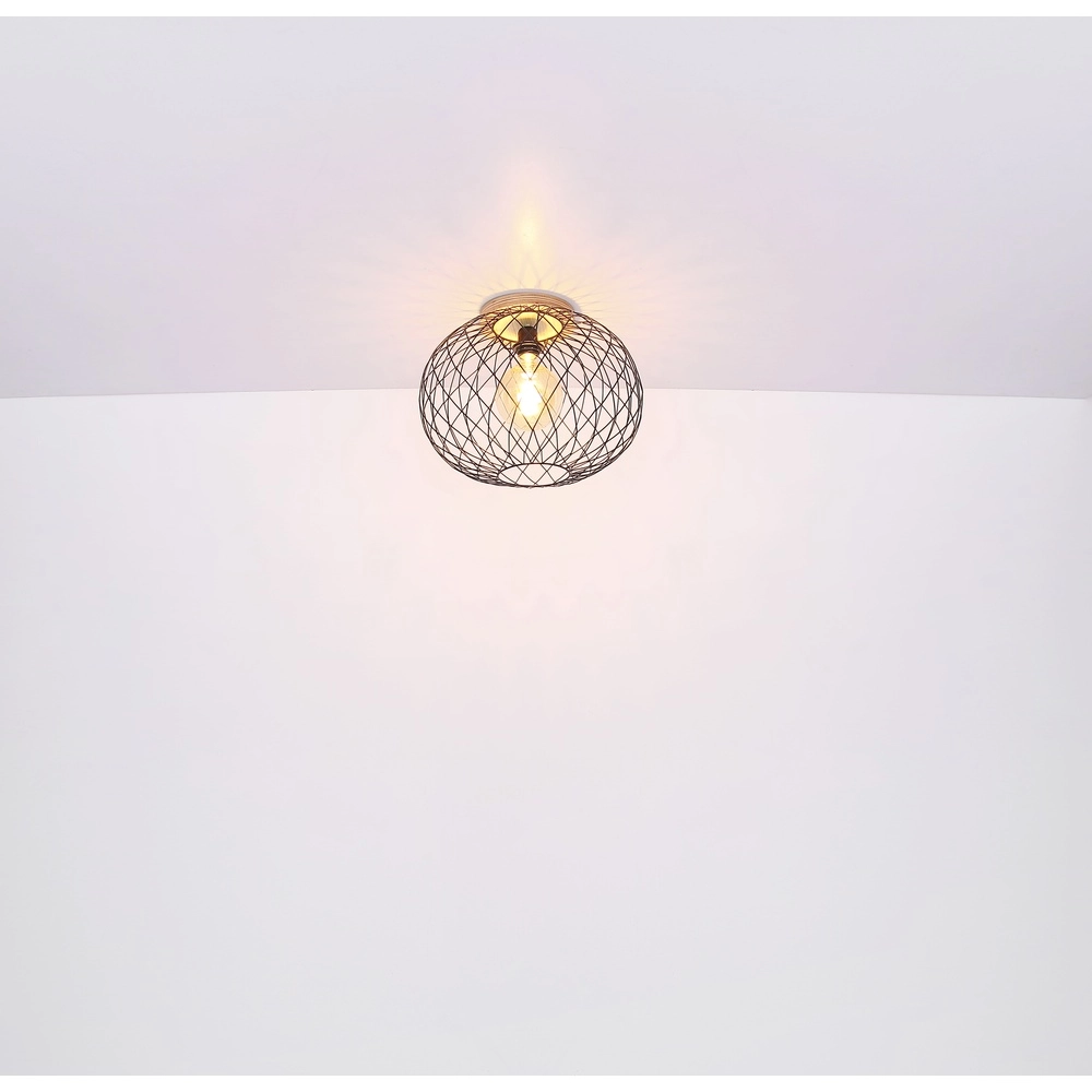 Wandlampe Lacky 2-Licht Schwarz Globo 9007371417360