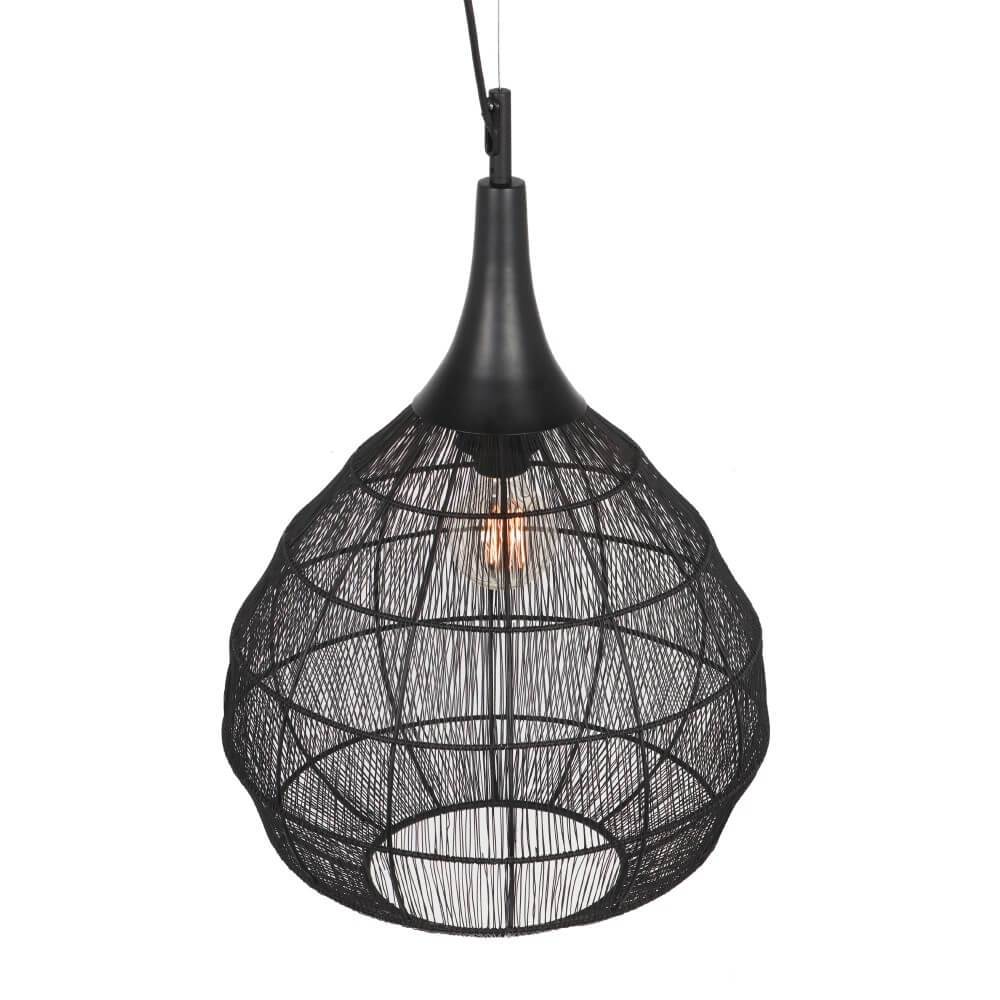 Runde Hängelampe Soraya Ø 42cm - schwarz Trio 4017807617450