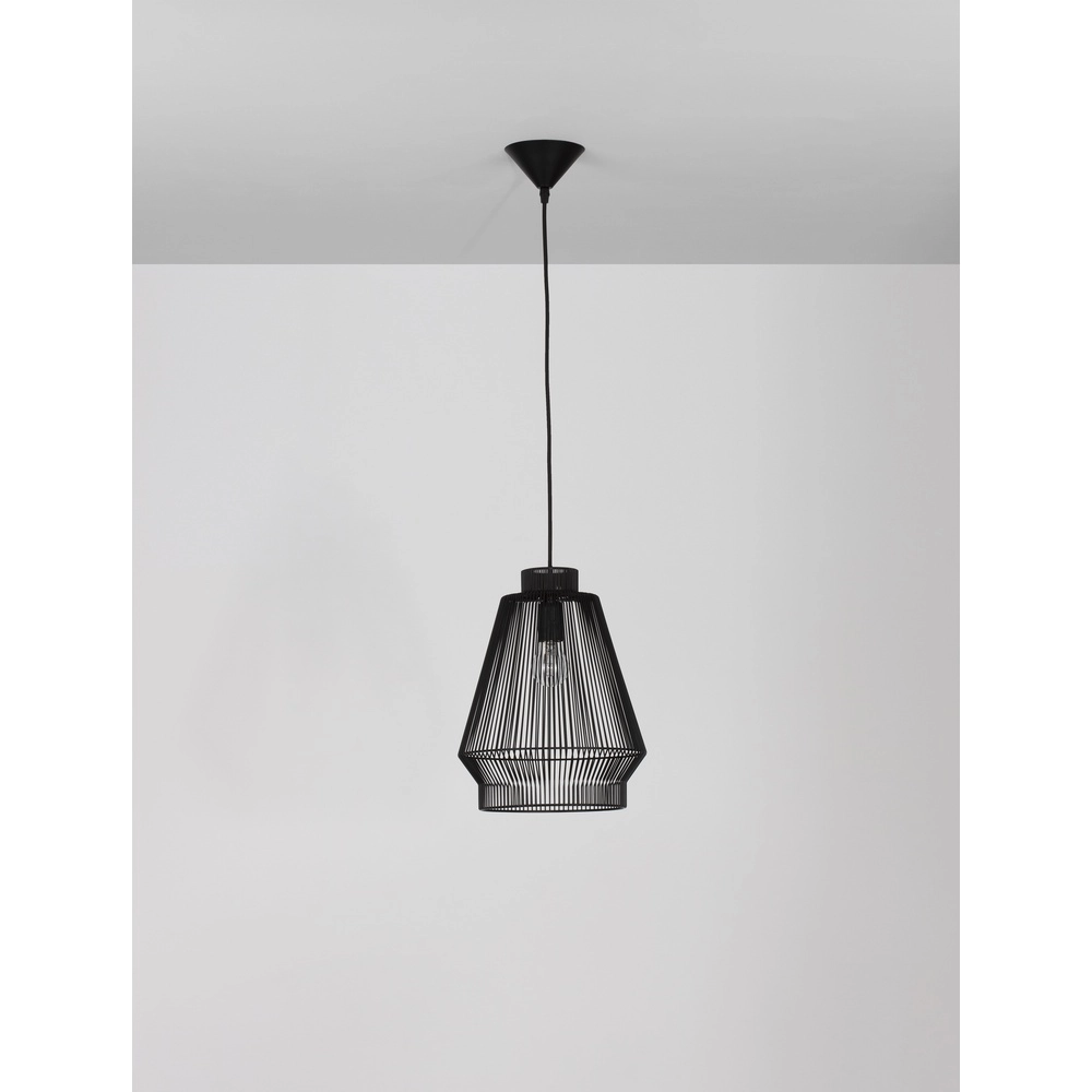 Böhmische Pendelleuchte Bredo Ø 27,5cm schwarz Lyora 5212017438898