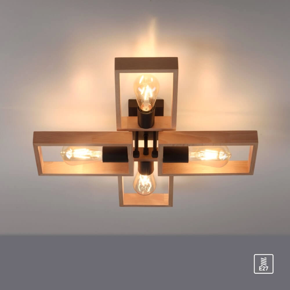 Ländliche Deckenleuchte Franky 4-Licht Just Light 4043689967949