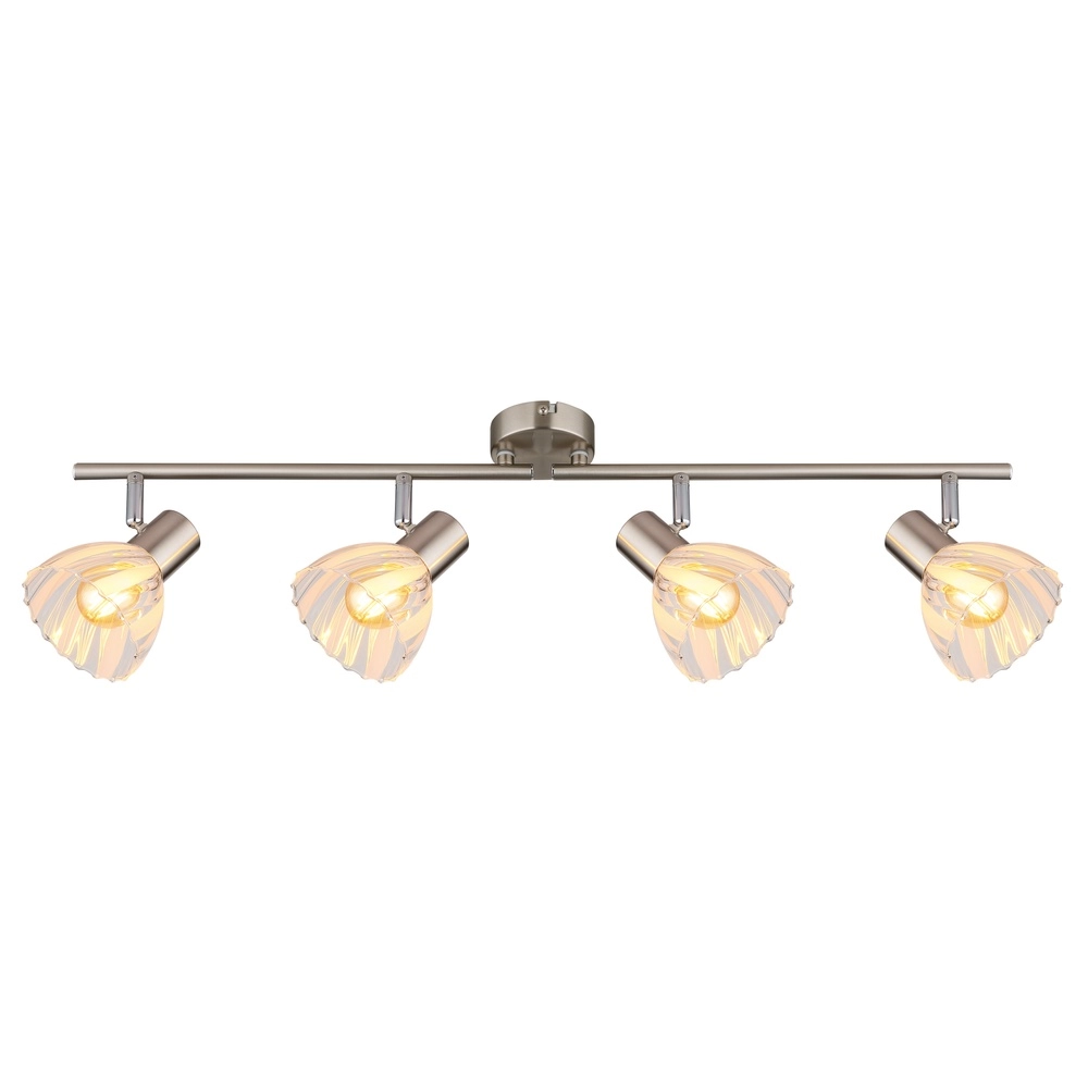 Deckenlampe 4-Licht Zachery Nickel Globo 9007371522491