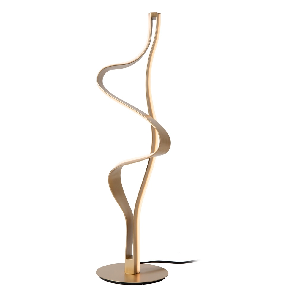 Tischlampe Lambada Curl Gold Premium by Lucide 5411212520876