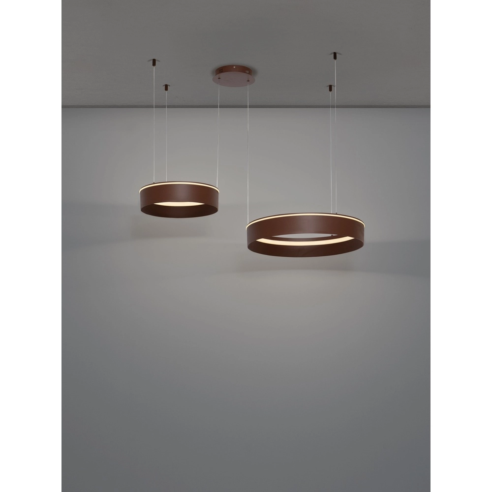 Moderne Pendellampe Olivia Double Brown Lyora 5212017494283