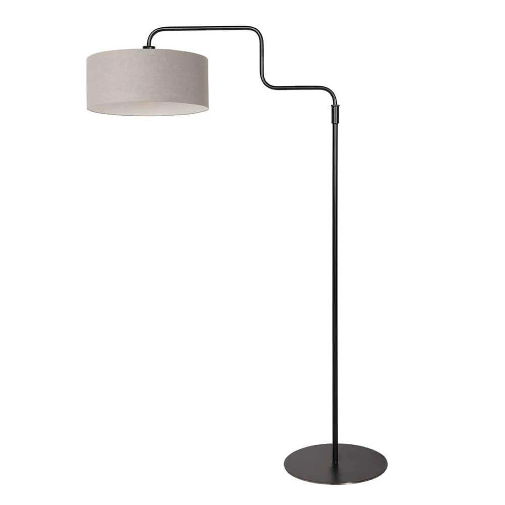 Stehlampe Bloeba schwarz mit grauer Kapuze Steinhauer 8712746176957