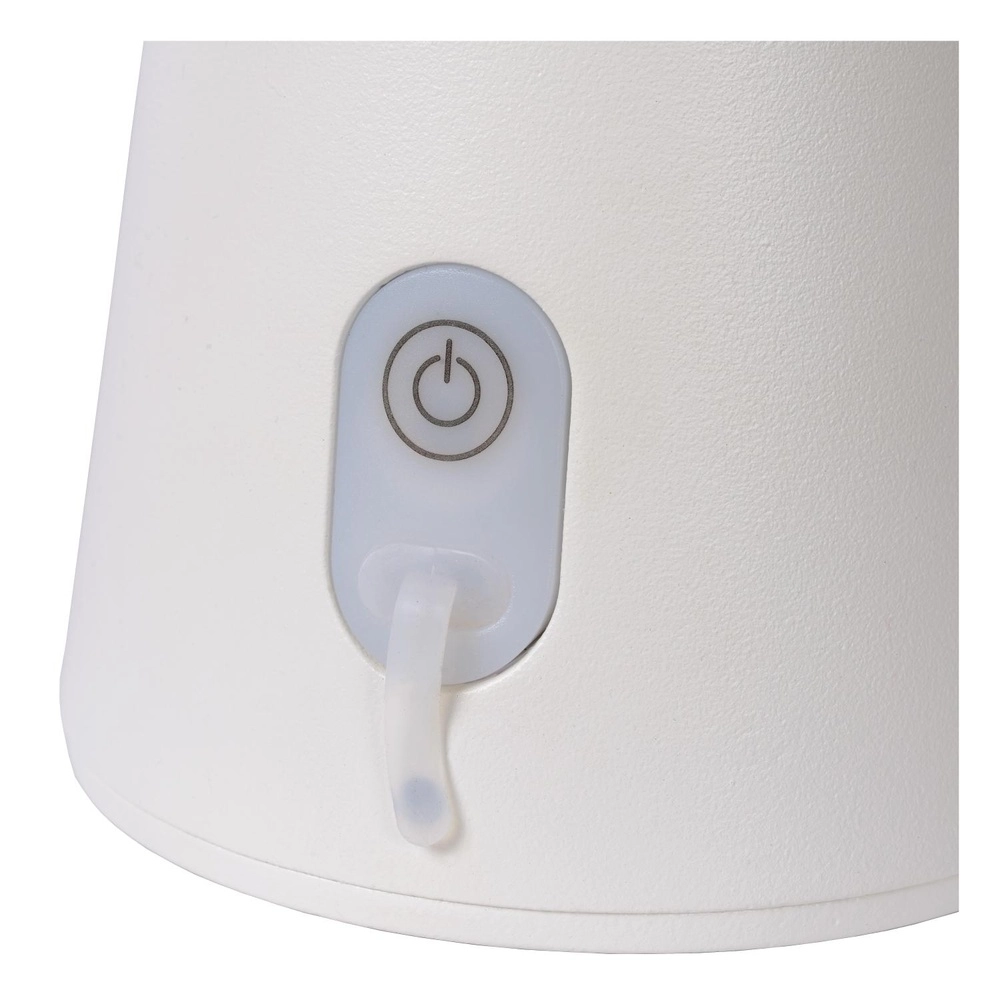 Weiße Tischlampe La Donna Wiederaufladbare Geräte Lucide 5411212271778