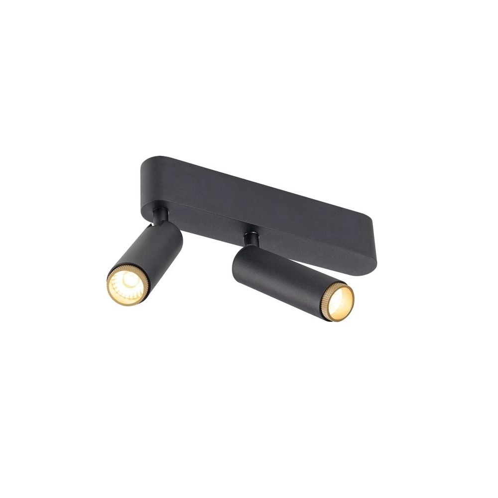 Aufputz-Spot Grip! S 2-flammig schwarz 3000K SLV 4024163304894