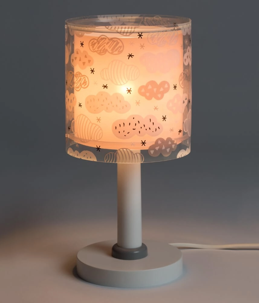 Kinderzimmer-Tischlampe Clouds zartes Rosa Dalber 8420406800486