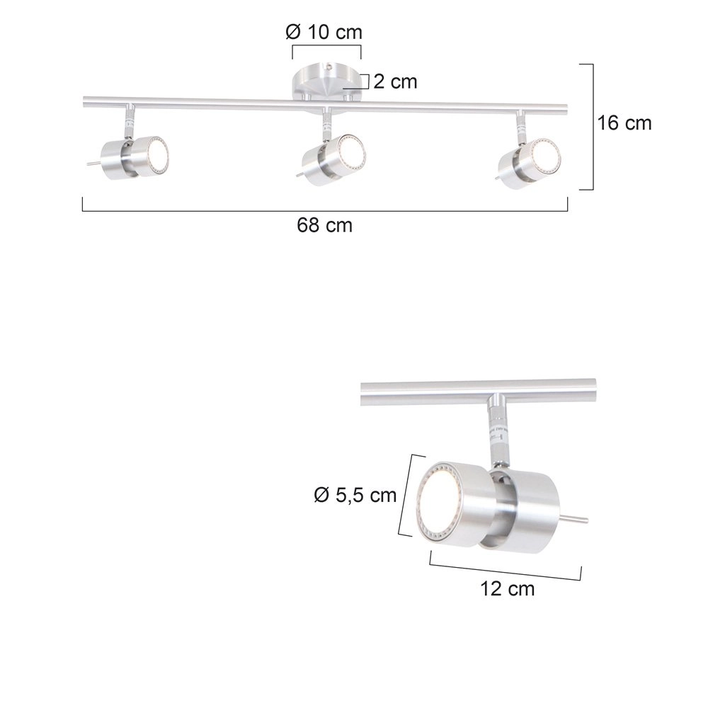 LED-Deckenstrahler Natasja Led Steinhauer 8712746111996