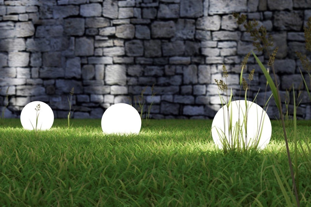 Gartenleuchte Bolo Spike 40cm Opal Trio 4017807282825