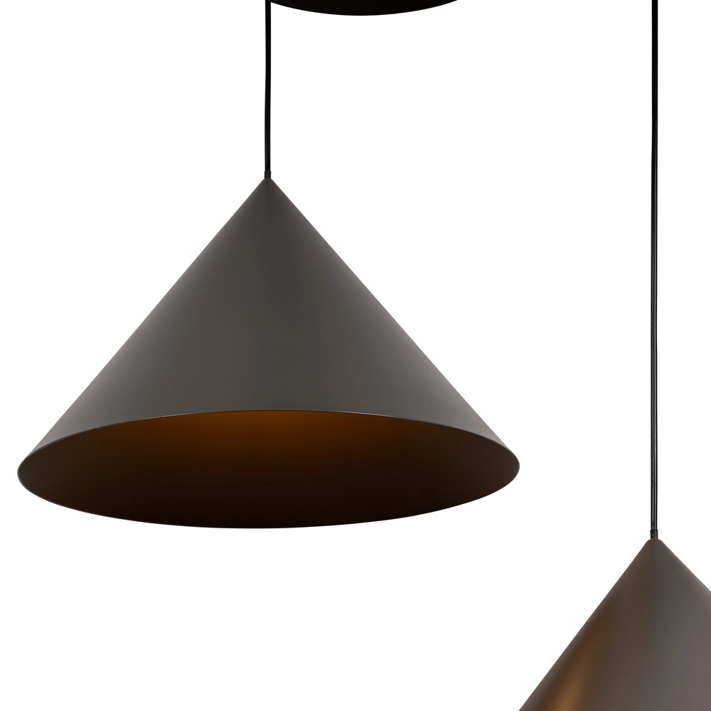 3-Licht Vide Pendellampe Spitze Grau Lucide Vibes 5411212212207