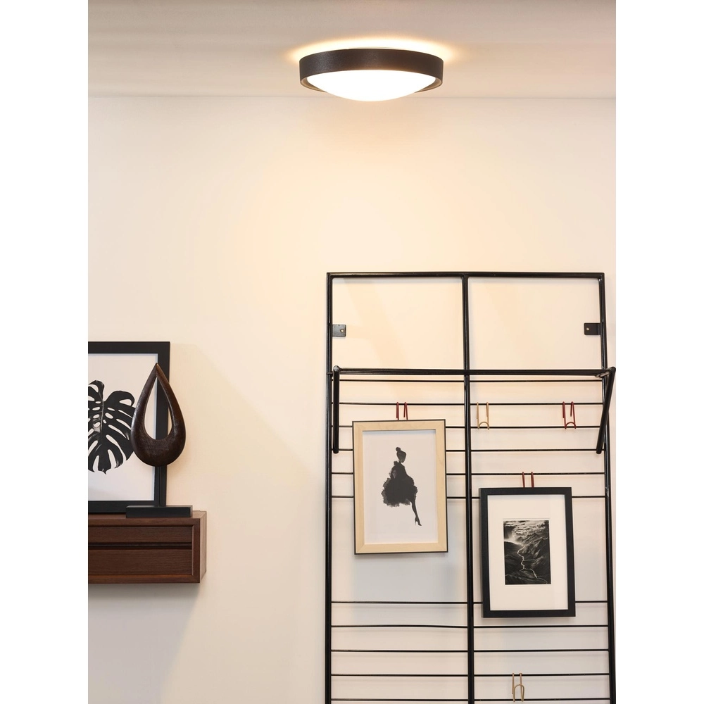 Deckenlicht Lex Ø 33 cm schwarz Lucide 5411212082312