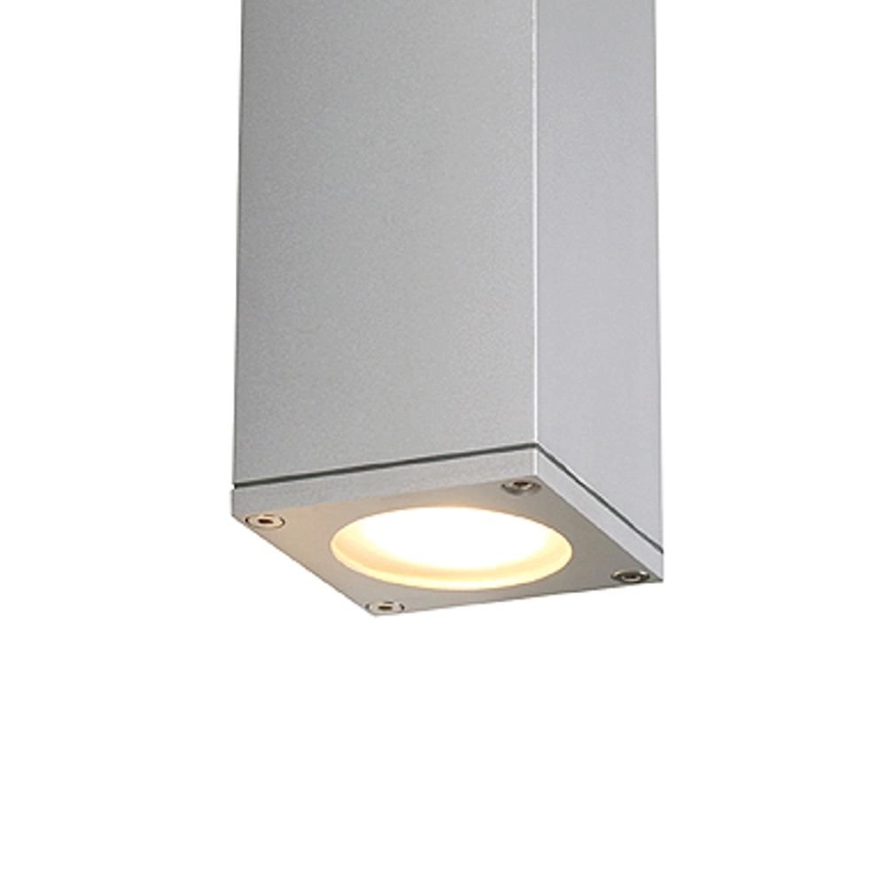 Quadratisches Auf- und Ab-Feuerzeug Theo Up-Down Out Metallic-Grau SLV 4024163097208