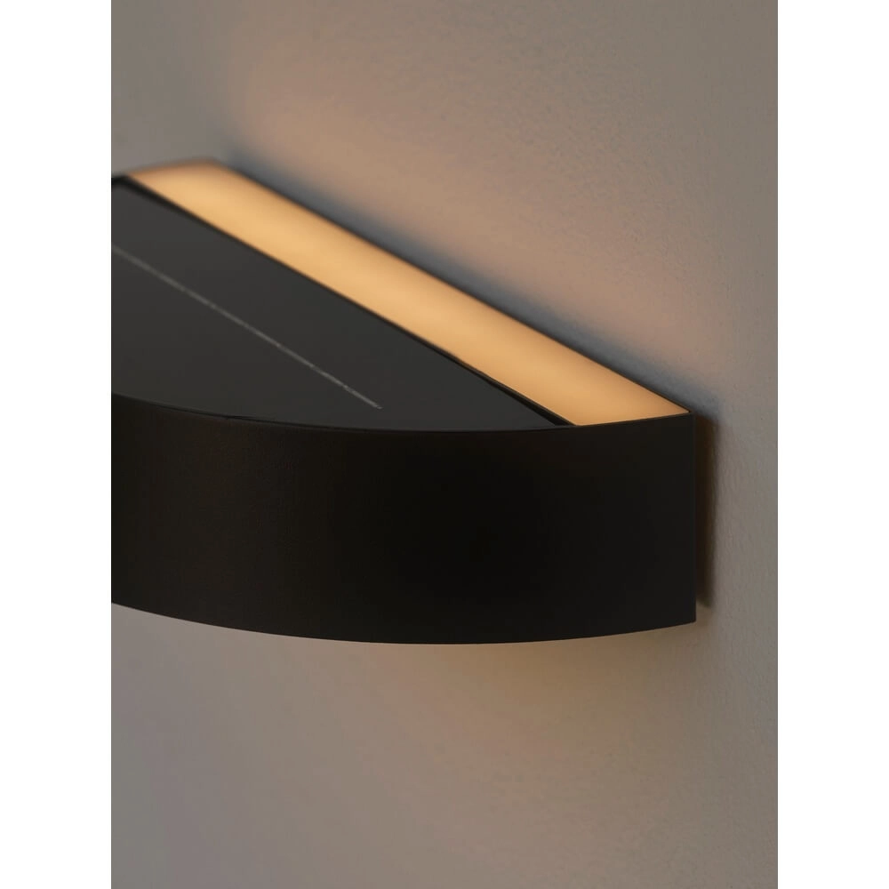 Solar-Wandleuchte Monay schwarz rund Nordlux 5704924023545