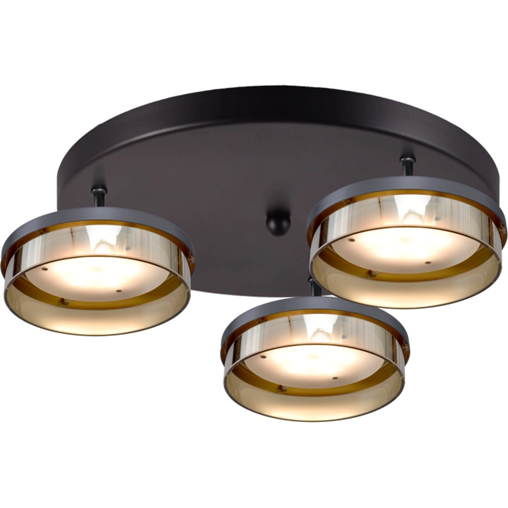 Deckenlampe Imperia 3-Licht Schwarz