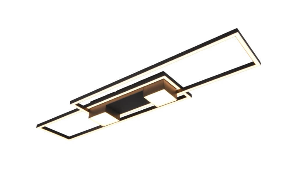 LED-Deckenleuchte 100x28 Albany Schwarz Trio 4017807610291