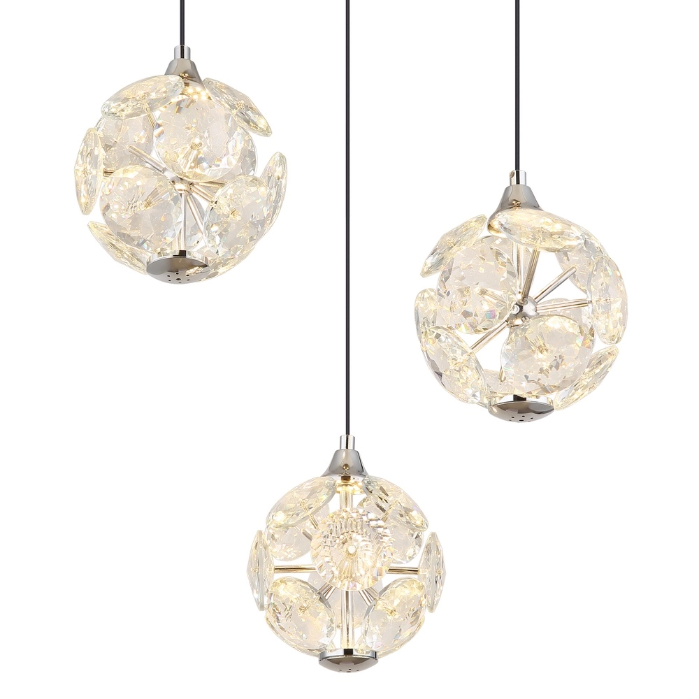 3-Licht Pendellampe Virina Chrom Globo 9007371478255