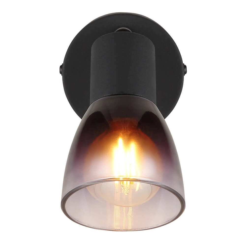 Schwarze Wandleuchte Satella Knöchel Globo 9007371446926