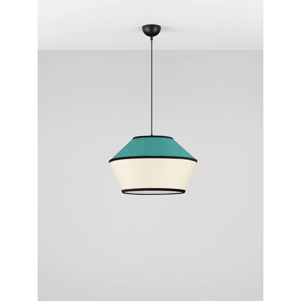 Pendellampe Veliss Weiß mit Blau Lyora 5212017493842