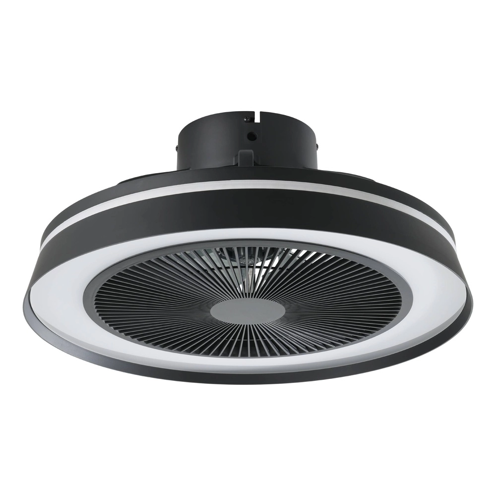 Schwarzer Deckenventilator Vallonia Ø 48cm