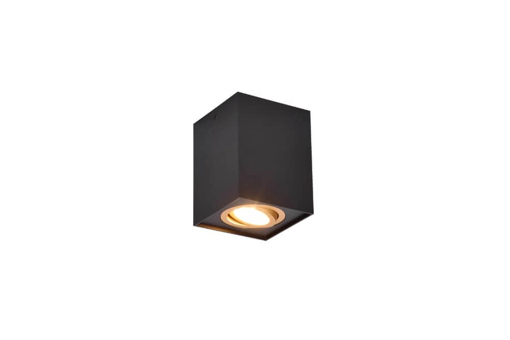 Deckenleuchte Biscuit quadratisch schwarz Trio 4017807558937