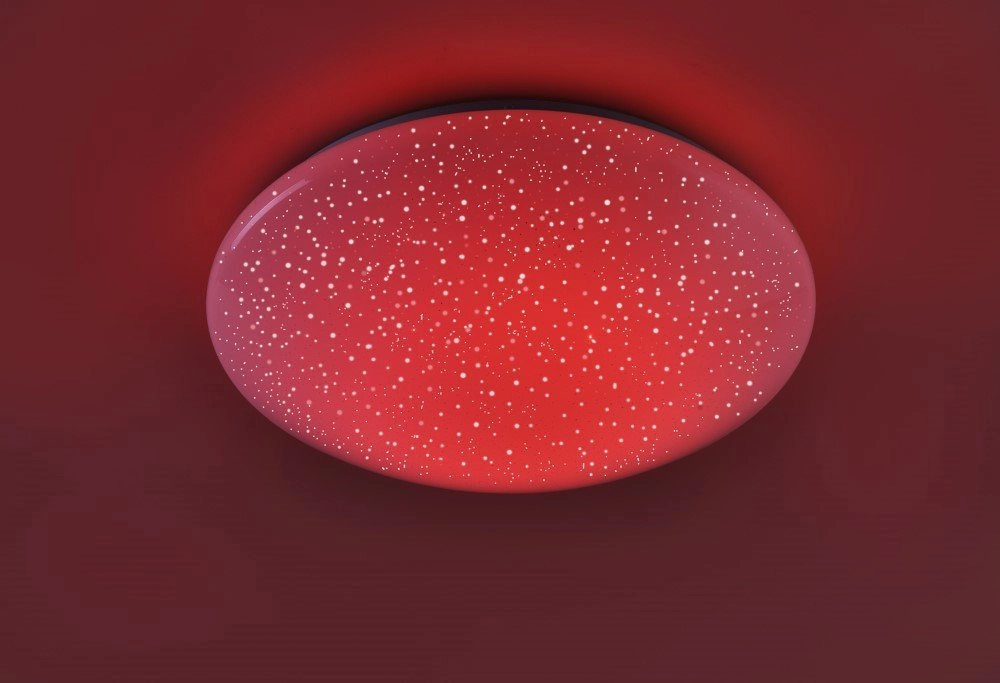 Verstellbare Deckenleuchte Skyler RGB 38cm mit Sterneffekt Just Light 4043689928896