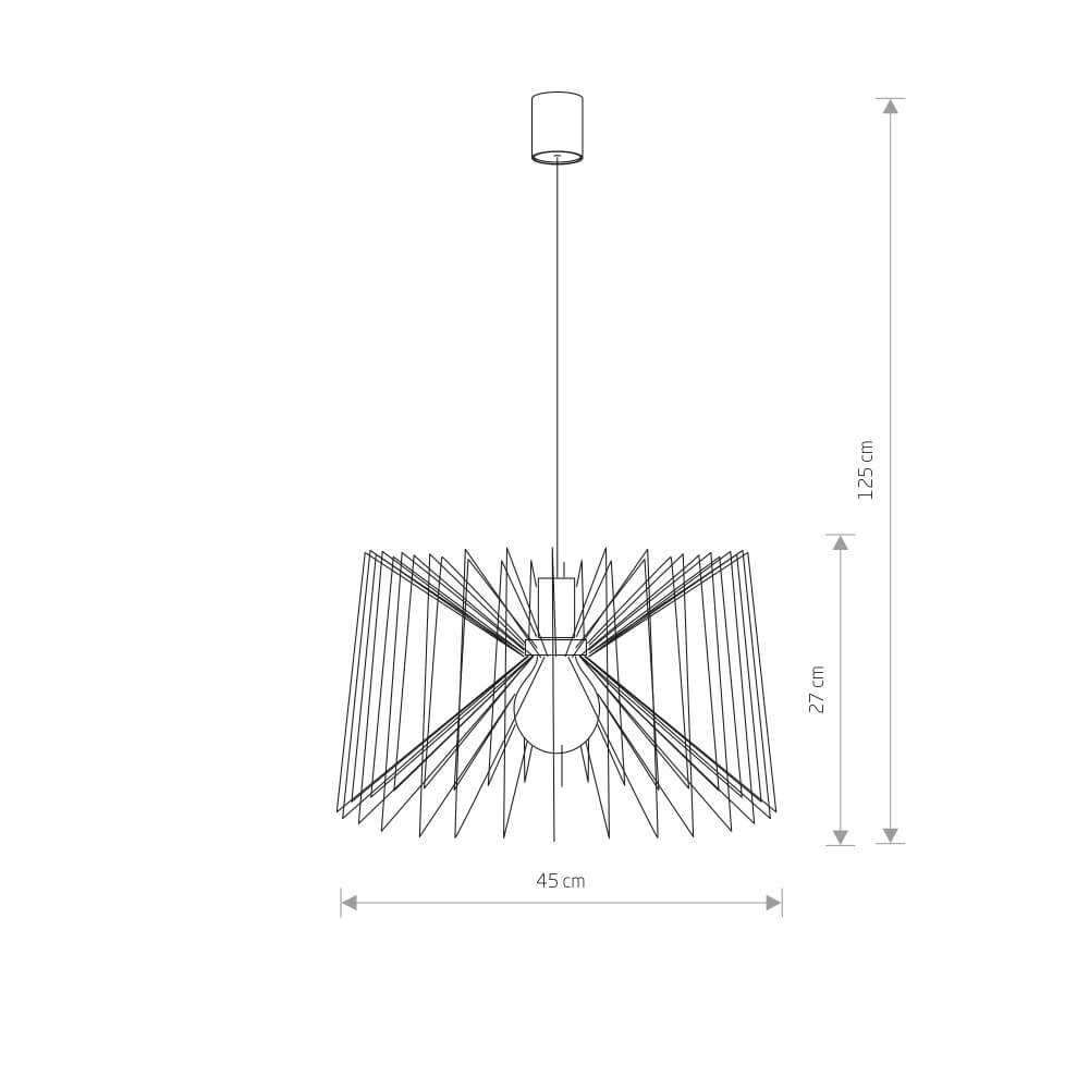 Weiße Drahtlampe Ness Ø 45cm Lyora 5903139676793