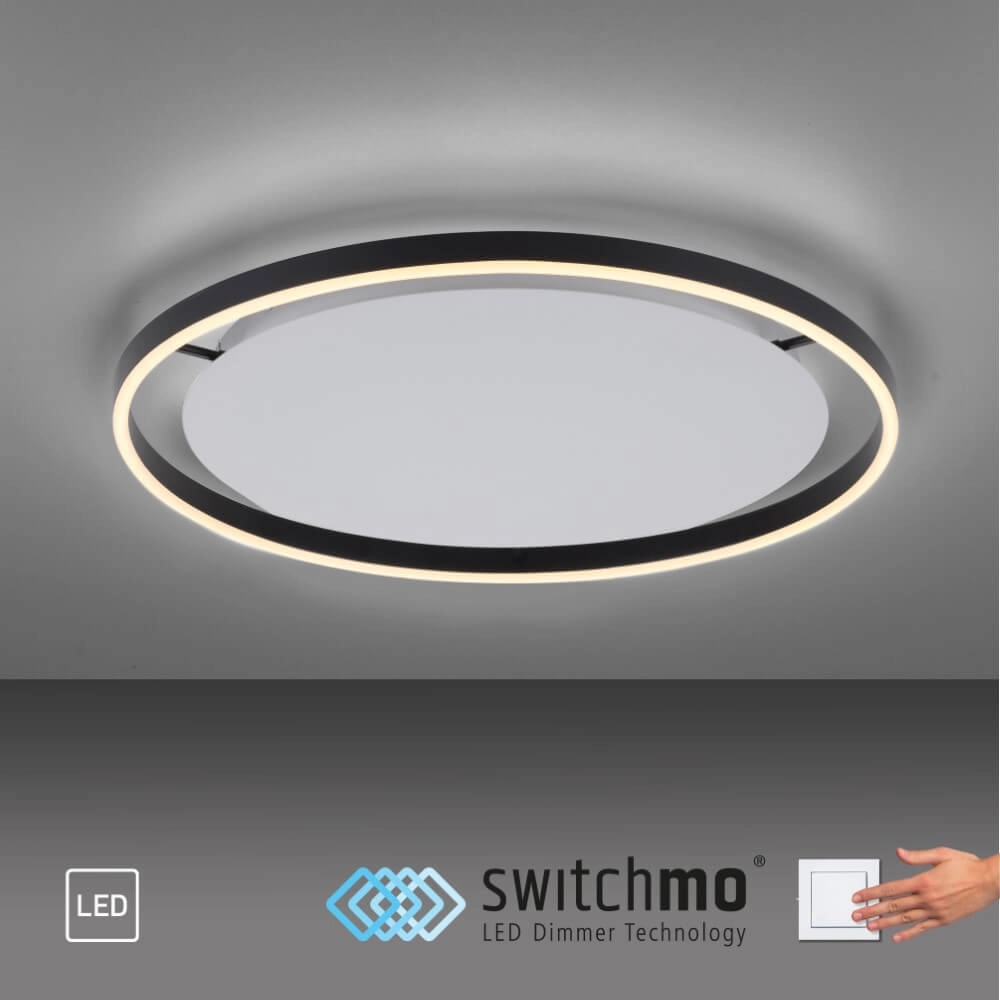 Deckenleuchte Ritus schwarz Ø 58,5cm Just Light 4043689983932