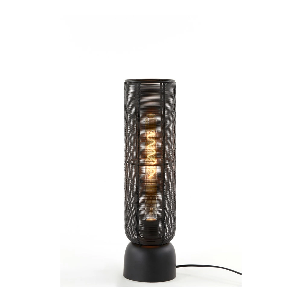 Tischlampe Lezuza Ø 13,5 cm schwarz Light & Living 8717807656928