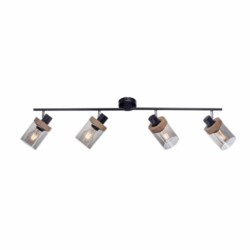 Deckenleuchte Pasqual 4-Licht-Schwarz Just Light 4043689986124