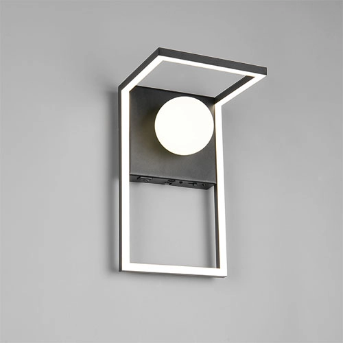 Design-Wandlampe Arola Schwarz Trio 4017807683530