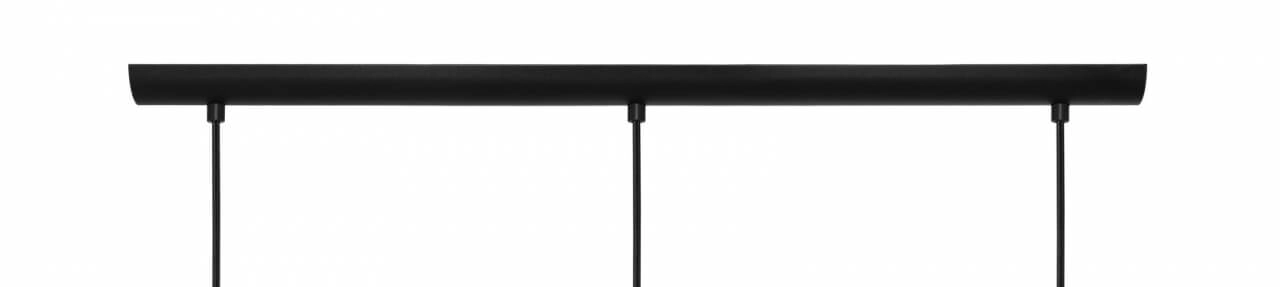 Hängelampe aus Glas Keyns 3-flammiges Schwarz mit Rauchglas Eglo 9002759324674
