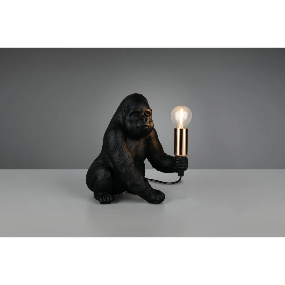 Tischlampe Kong Affe schwarz Trio 4017807668186