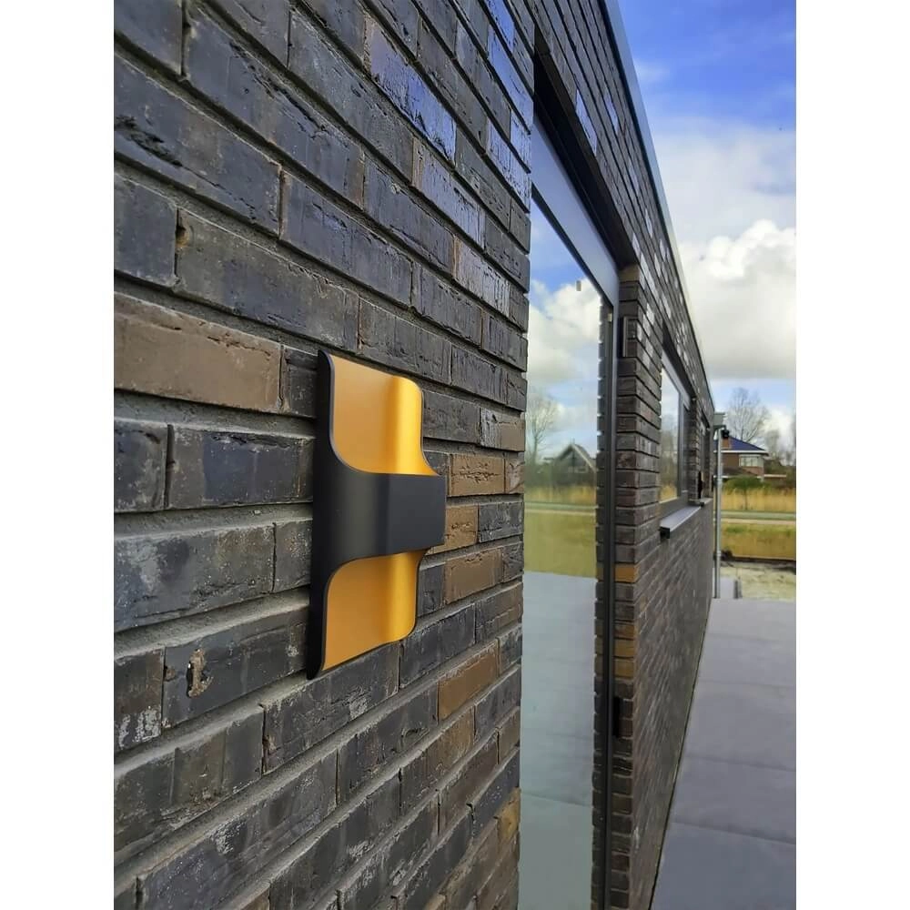 Design von Wandleuchten Dallas schwarz mit gold Artdelight 8719831737994