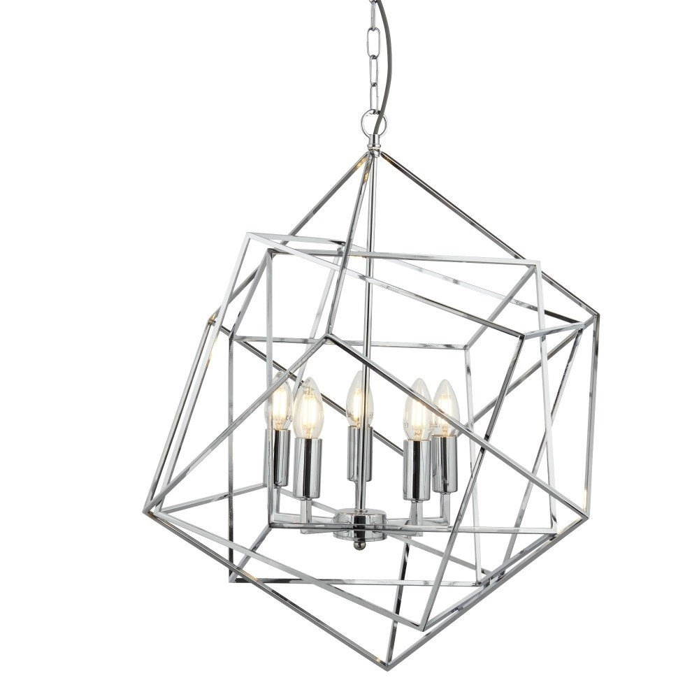 Große Hängelampe Cube Ø 55cm