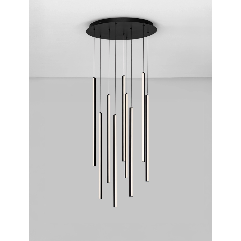 Design-Pendelleuchte Gratta schwarz Ø 50cm