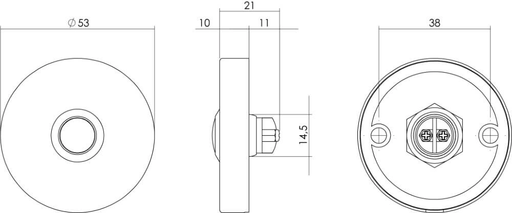 Runde Türklingel Chimea Edelstahl Intersteel 8714186054796