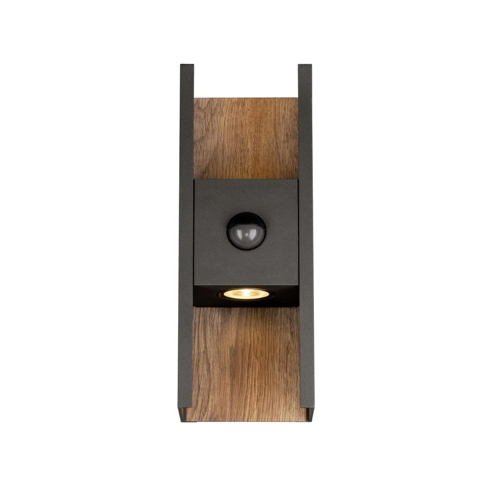 Wandstrahler Flatt anthrazit mit Sensor SLV 4024163306478