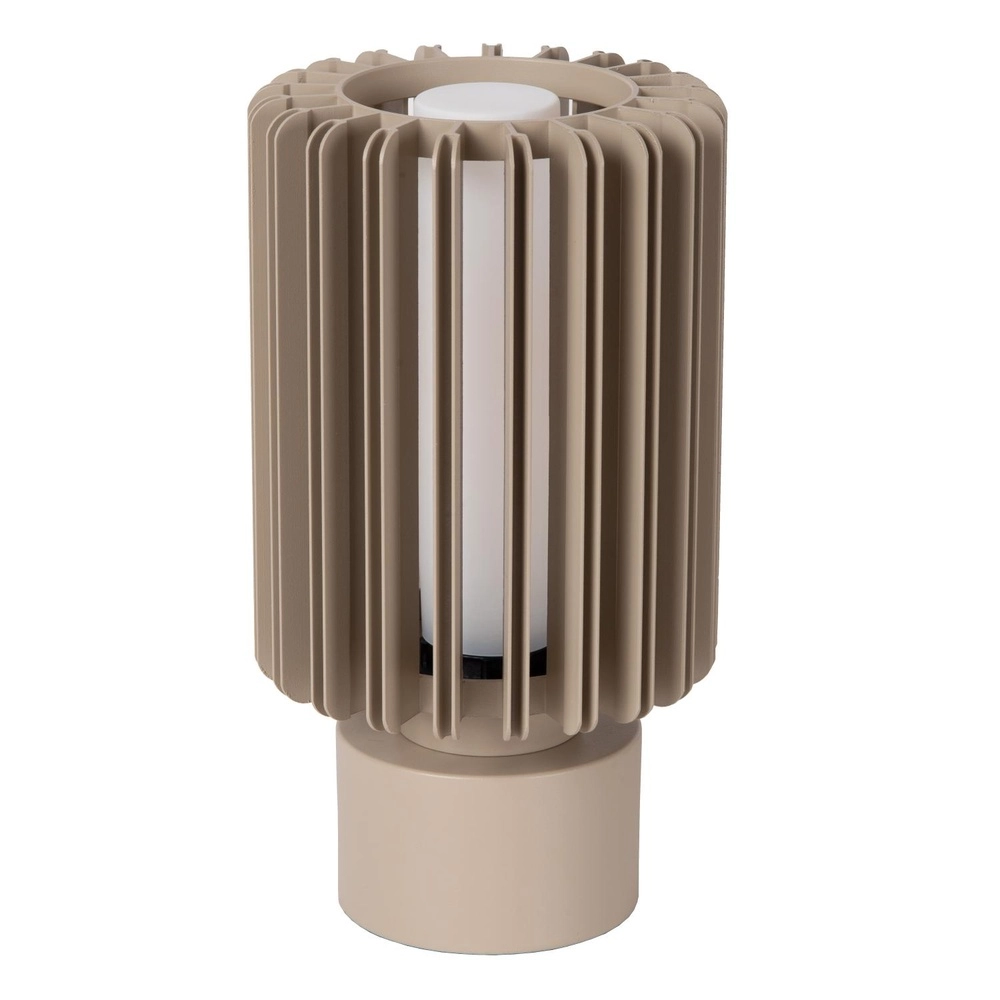 Tischlampe Lambres Ø 15 cm taupe