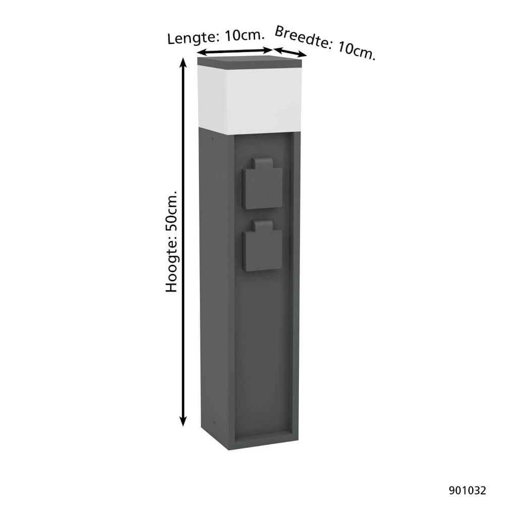 Fassung mit Lampe Park 5 Anthrazit Eglo 9008606297825