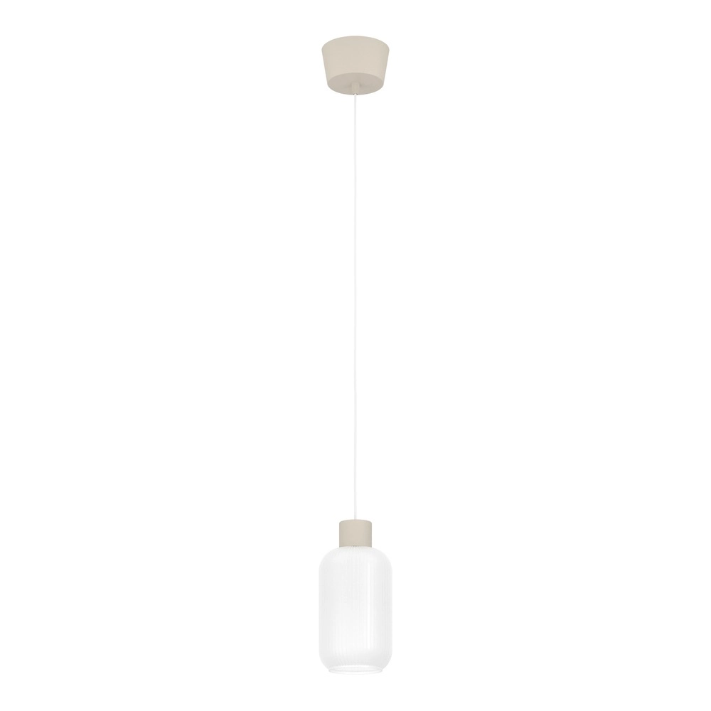 Design-Pendellampe Dasmina Sandbraun mit weißem Ø 13 cm Eglo 9008606406296