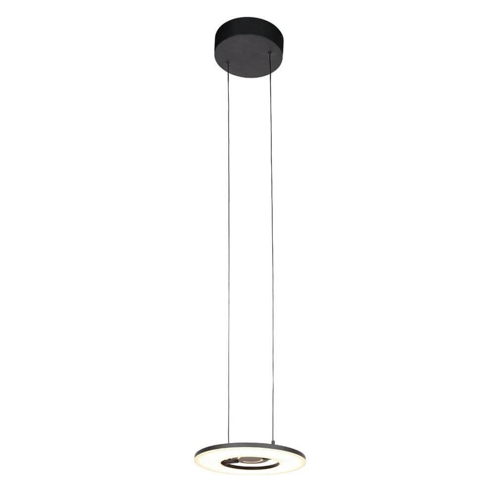 Schlanke Pendelleuchte Soleil Ø 32cm schwarz Steinhauer 8712746176681