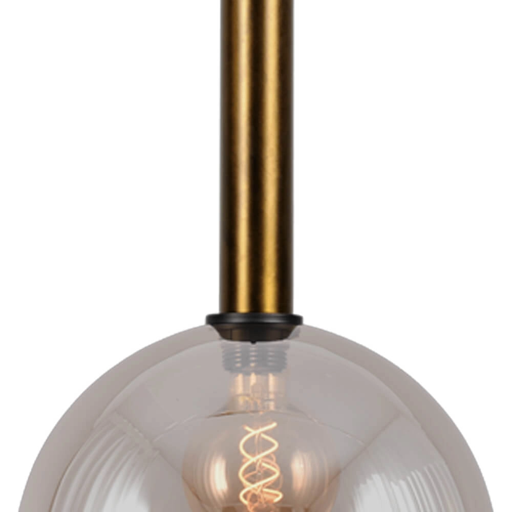 Hängelampe Ø 30cm Bella 2 Antikes Messing mit Goldglas Masterlight 8718121334066