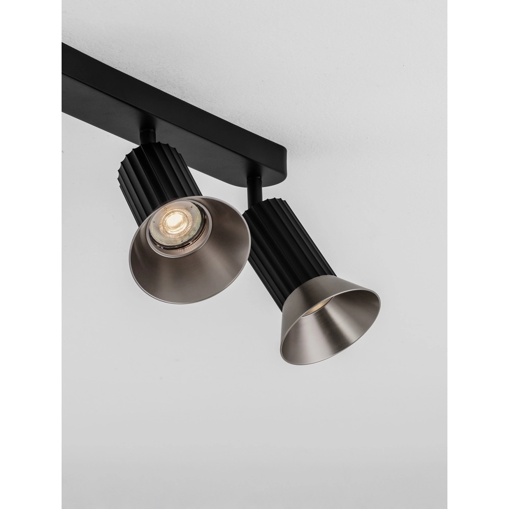 Deckenlampe Luvia 3-flammig schwarz mit bronze Lyora 5212017475541