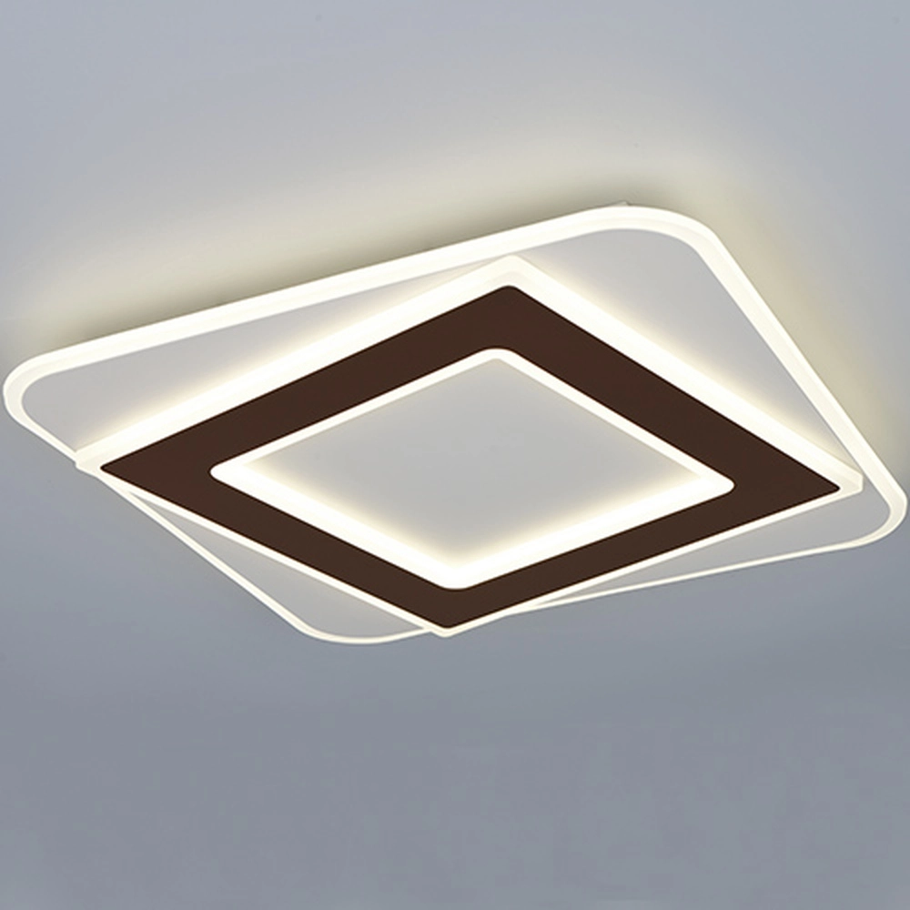 Deckenlampe Yomi Quadratischer Mocha Brown Trio 4017807704273