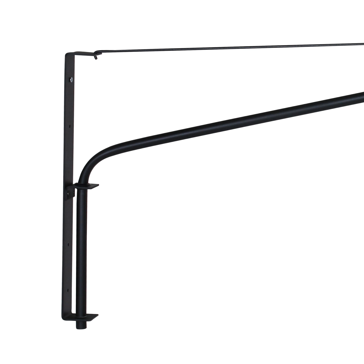 Wandlampe Elegant Classy 50 cm schwarz mit taupefarbenem Samtschirm Steinhauer 8712746146042