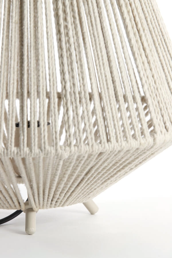 Tischleuchte japandi Felida Ø 35cm creme Light & Living 8717807711917
