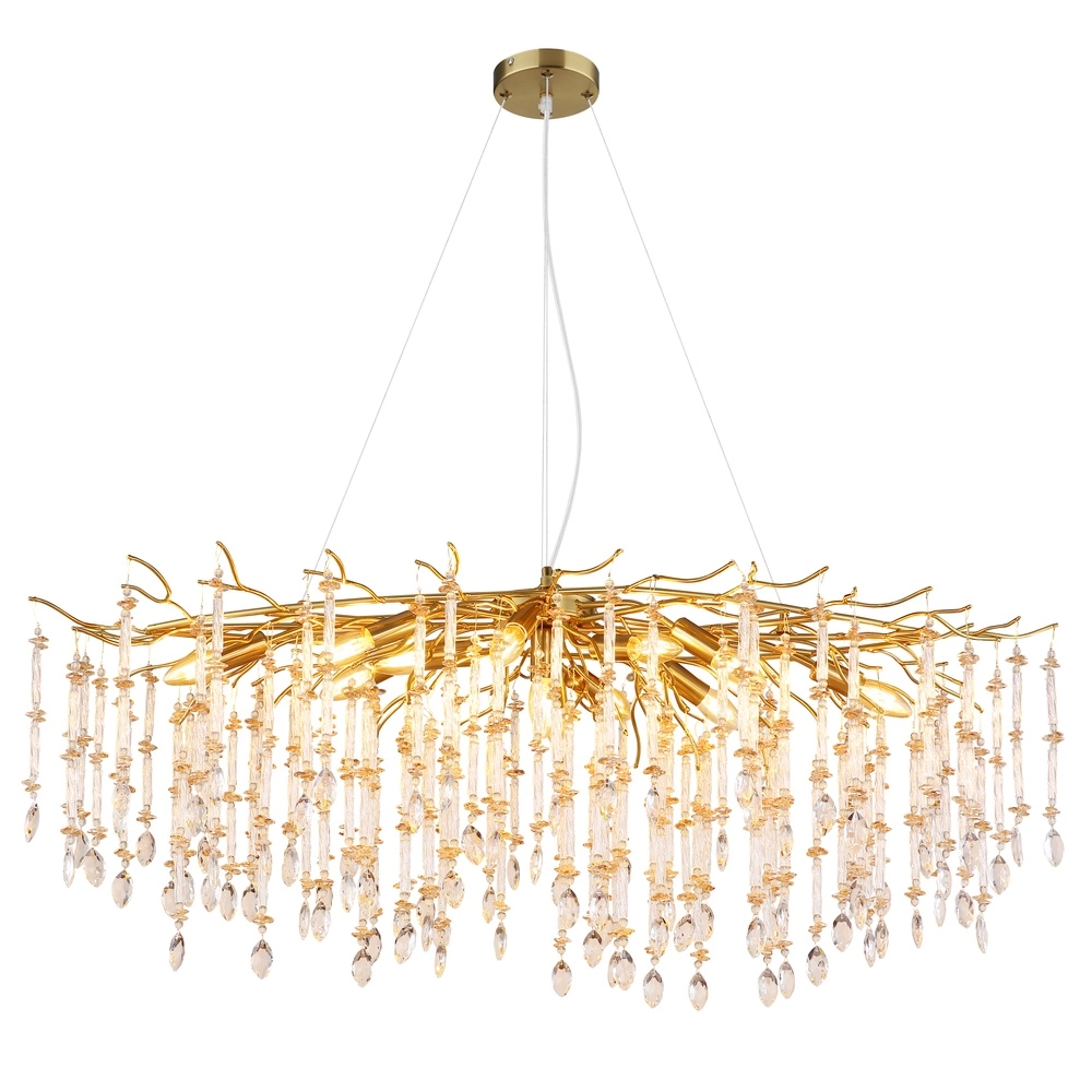 Pendellampe Gloria 120 cm Gold Globo 9007371566990